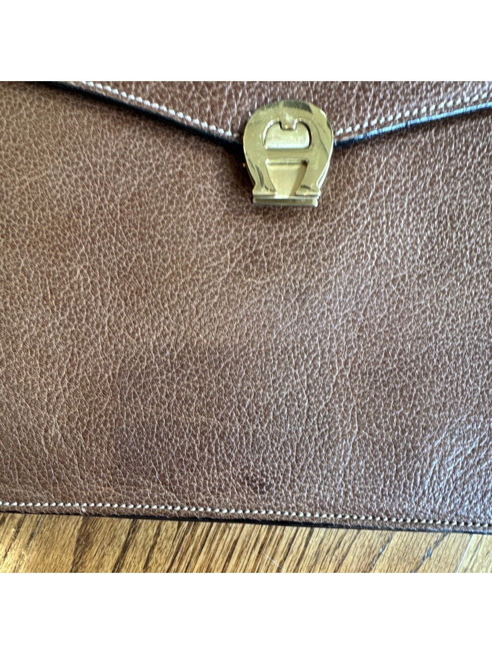 Vintage Etienne Aigner Attache/Computer Bag With Handle And Shoulder Strap - Picture 3 of 9